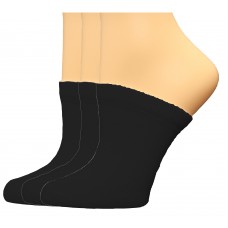 FootGalaxy Premium Clog Socks 3 Pair, Black