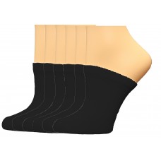 FootGalaxy Premium Clog Socks 6 Pair, Black
