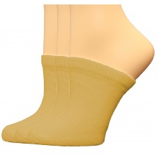 FootGalaxy Premium Clog Socks 3 Pair, Nude