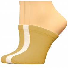 FootGalaxy Premium Clog Socks 3 Pair, Nude/Nude/White