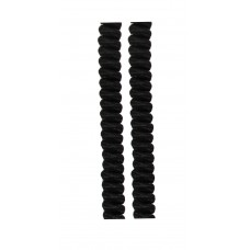 FootGalaxy Twister Curly Laces, Black