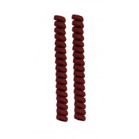 FootGalaxy Twister Curly Laces, Maroon