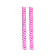 FootGalaxy Twister Curly Laces, Neon Pink