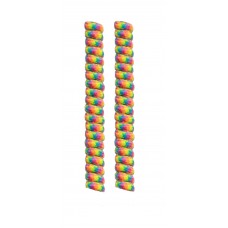 FootGalaxy Twister Curly Laces, Rainbow