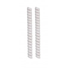 FootGalaxy Twister Curly Laces, White