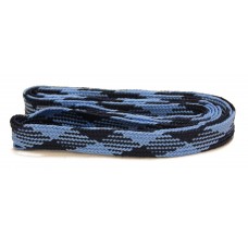 FootGalaxy High Quality Fat Laces For Boots And Shoes, Navy-Carblue-Argyle