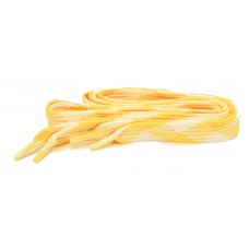 FootGalaxy High Quality Fat Laces For Boots And Shoes, Yellow-White-Argyle