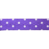 FootGalaxy Purple with White Dot Printed Shoe Laces