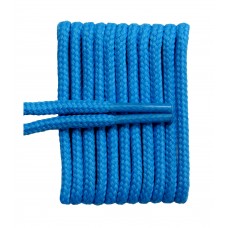 FootGalaxy High Quality Round Laces For Boots And Shoes, Columbia Blue