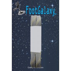 FootGalaxy Strong Flat Laces, Gray Reinforced w/ Natural Kevlar