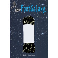 FootGalaxy Strong Round Laces, Black Reinforced w/ Natural Kevlar
