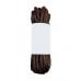 FootGalaxy Strong Round Laces, Brown Reinforced w/ Black Kevlar