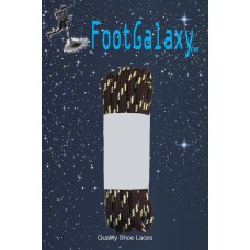 FootGalaxy Strong Round Laces, Brown Reinforced w/ Natural Kevlar