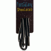 FootGalaxy Oval Laces For Boots And Shoes, Black with White Pipe