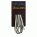 FootGalaxy Oval Laces For Boots And Shoes, White with Black Pipe