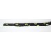 FootGalaxy High Quality Round Laces For Boots And Shoes, Black With Neon Yellow Chip