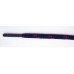 FootGalaxy High Quality Round Laces For Boots And Shoes, Navy With Red Chip