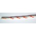FootGalaxy High Quality Round Laces For Boots And Shoes, White With Orange Chip